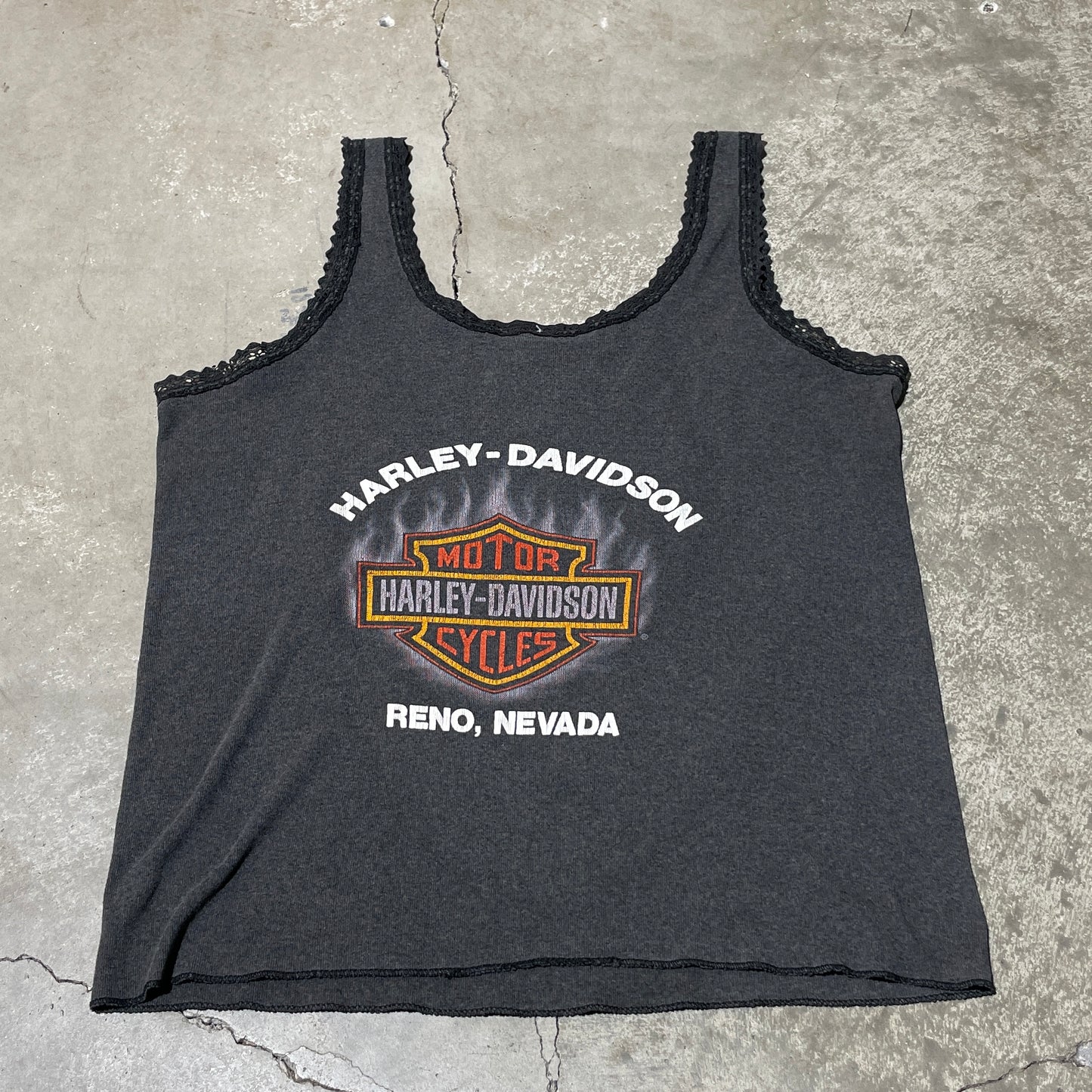 Vintage 90s 3D Emblem Harley Tank Top