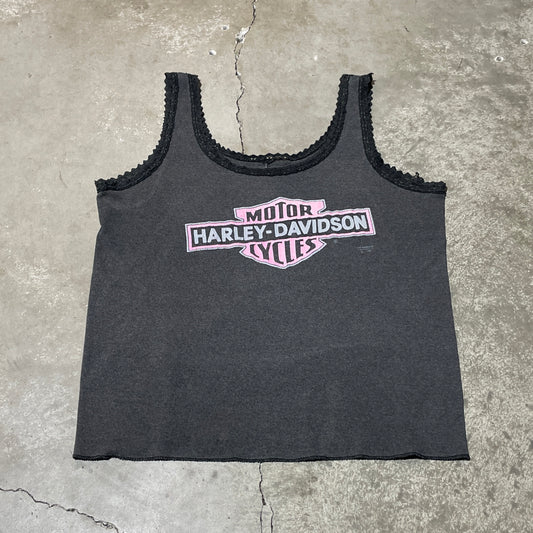 Vintage 90s 3D Emblem Harley Tank Top