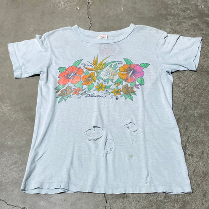 Vintage 70s Stedman Hawaii Thrashed Tee