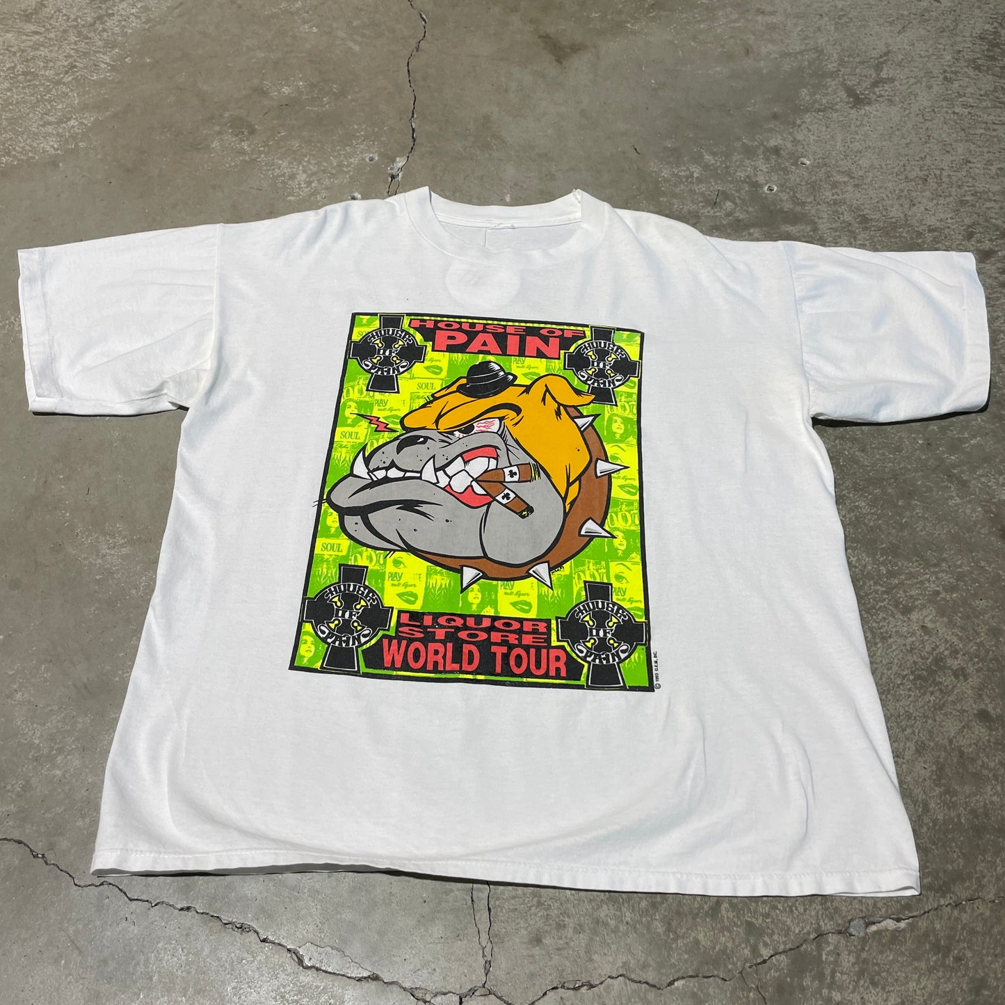 Vintage 1993 House of Pain FRANK KOZIK Art Tee