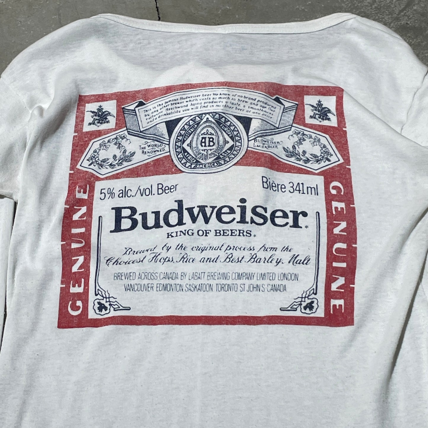 Vintage 70s Budweiser Longsleeve Harley