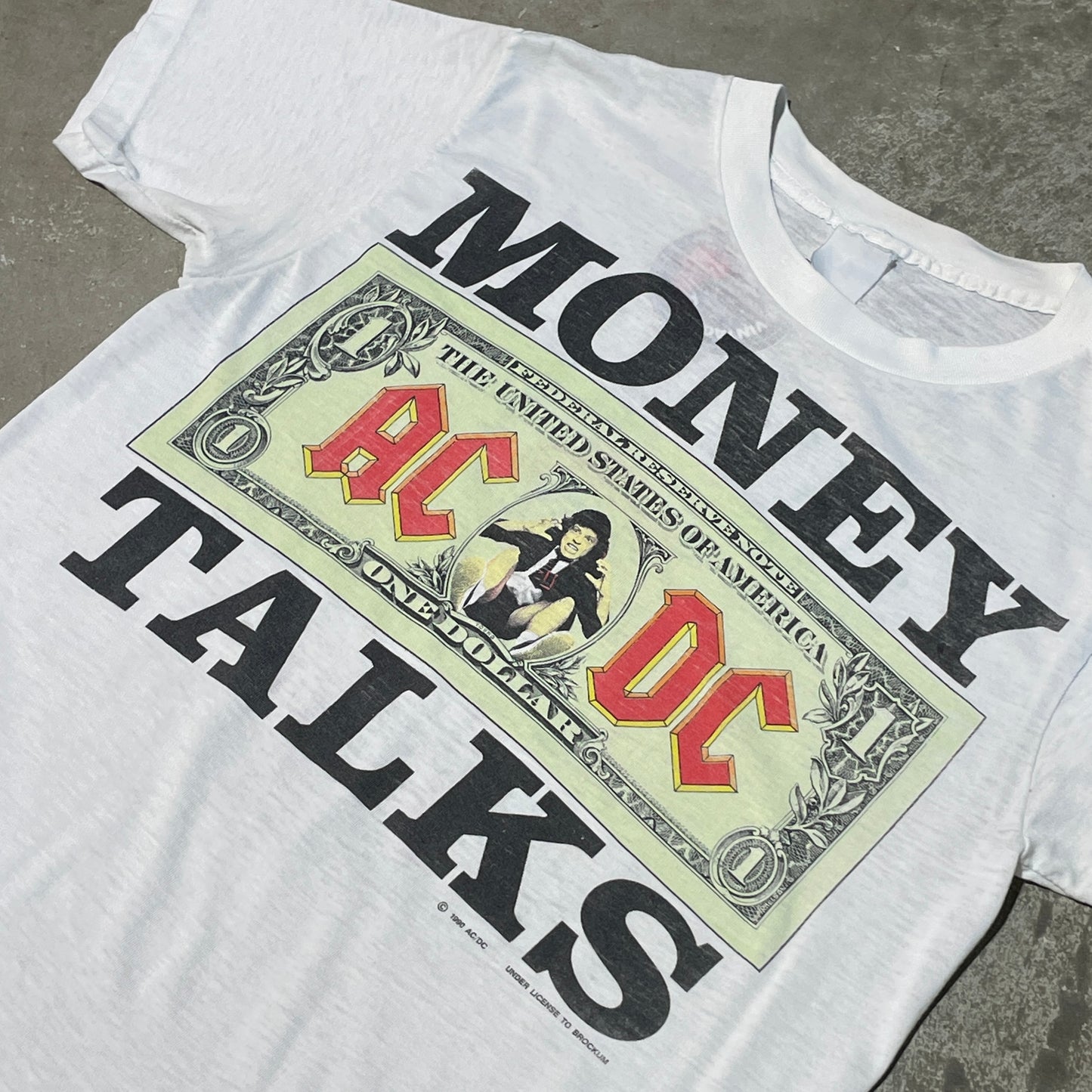 Vintage 1990 AC/DC Money Talks Tee