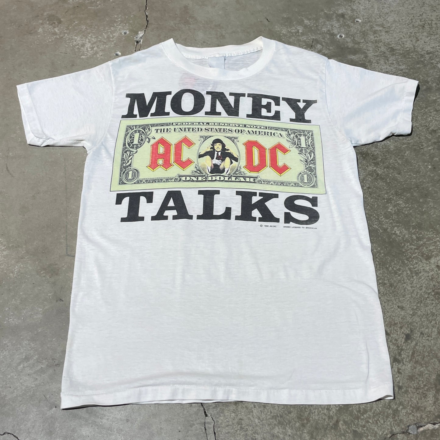 Vintage 1990 AC/DC Money Talks Tee