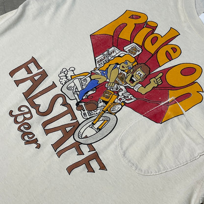 Vintage 70s Over Pocket Falstaff Tee