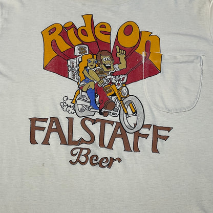 Vintage 70s Over Pocket Falstaff Tee