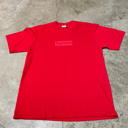 Supreme SS23 Red on Red Box Logo Tee