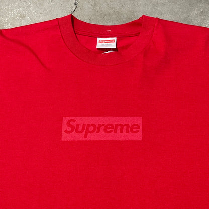 Supreme SS23 Red on Red Box Logo Tee