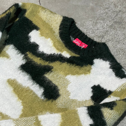 X-Girl Mohair Camo Knit Sweater