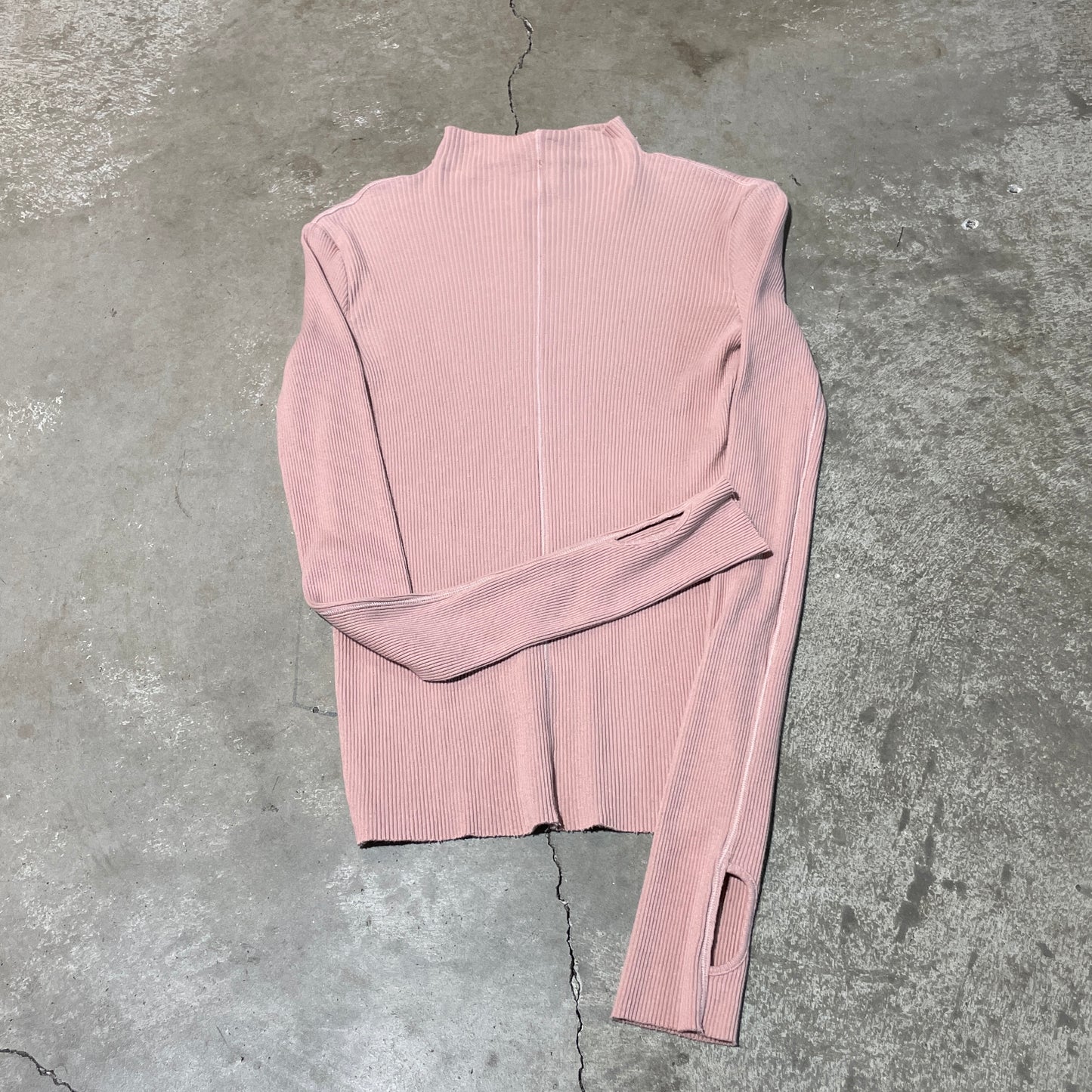 Helmut Lang Pink Ribbed Longsleeve