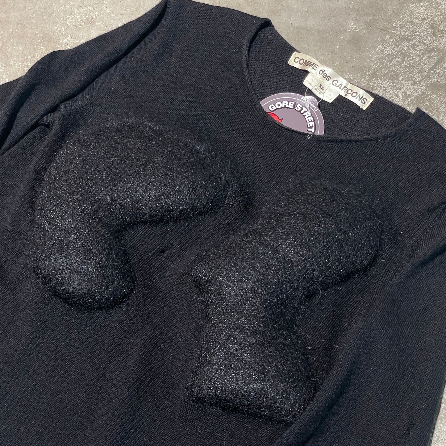 Comme Des Garcon Mohair Lumps Knit Top