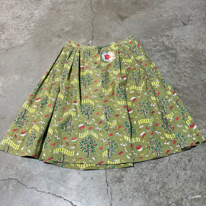 Vintage 50s Farm Print Skirt