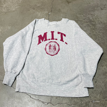 80s MIT Champion Reverse Weave Crewneck