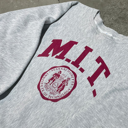 80s MIT Champion Reverse Weave Crewneck