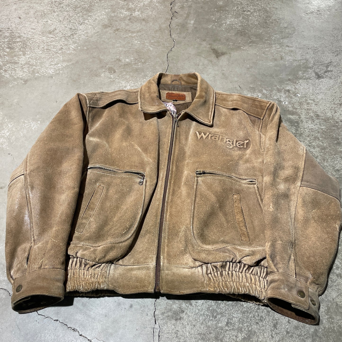 80s Wrangler Pro Rodeo Leather Jacket