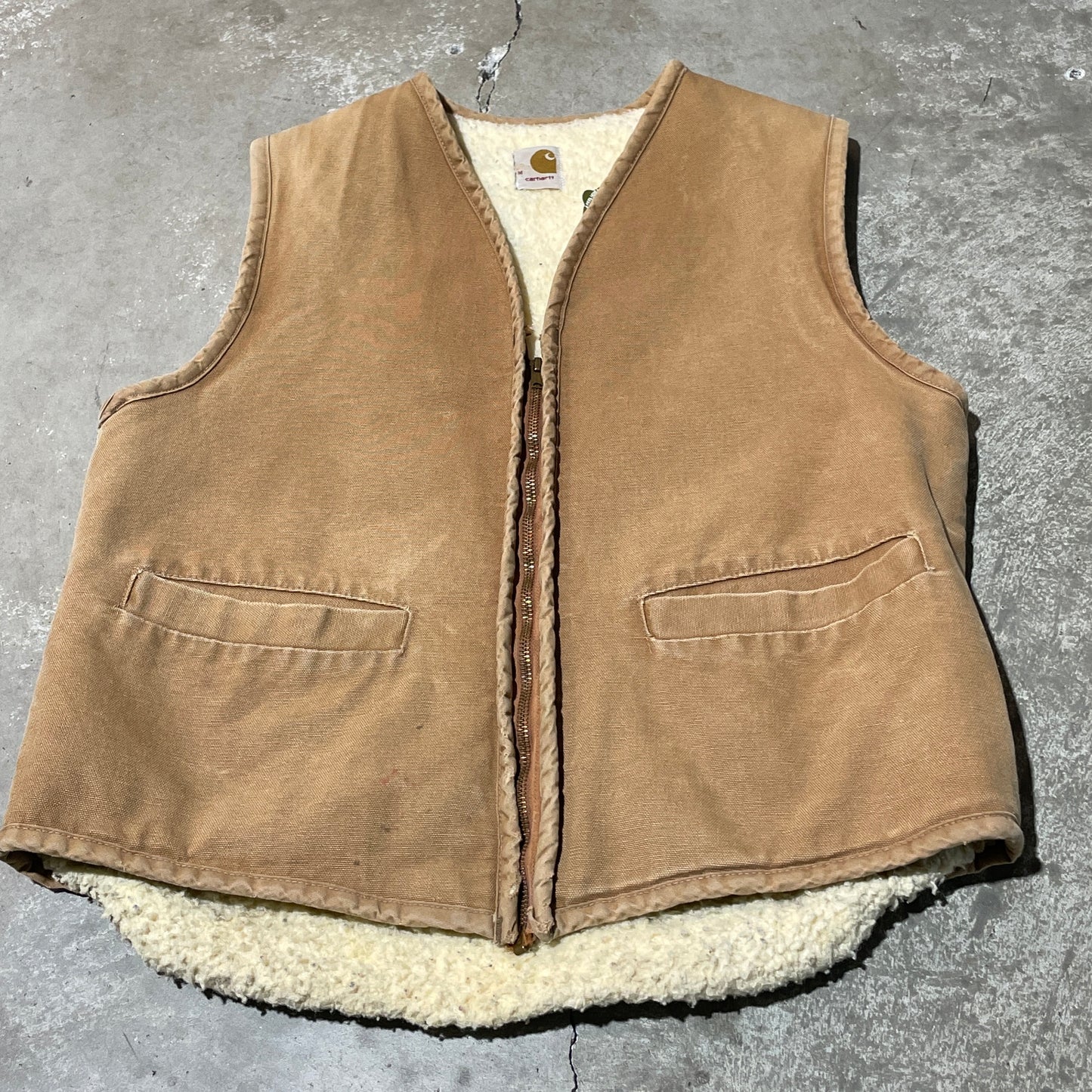 70s Carhartt Sherpa Lined Vest