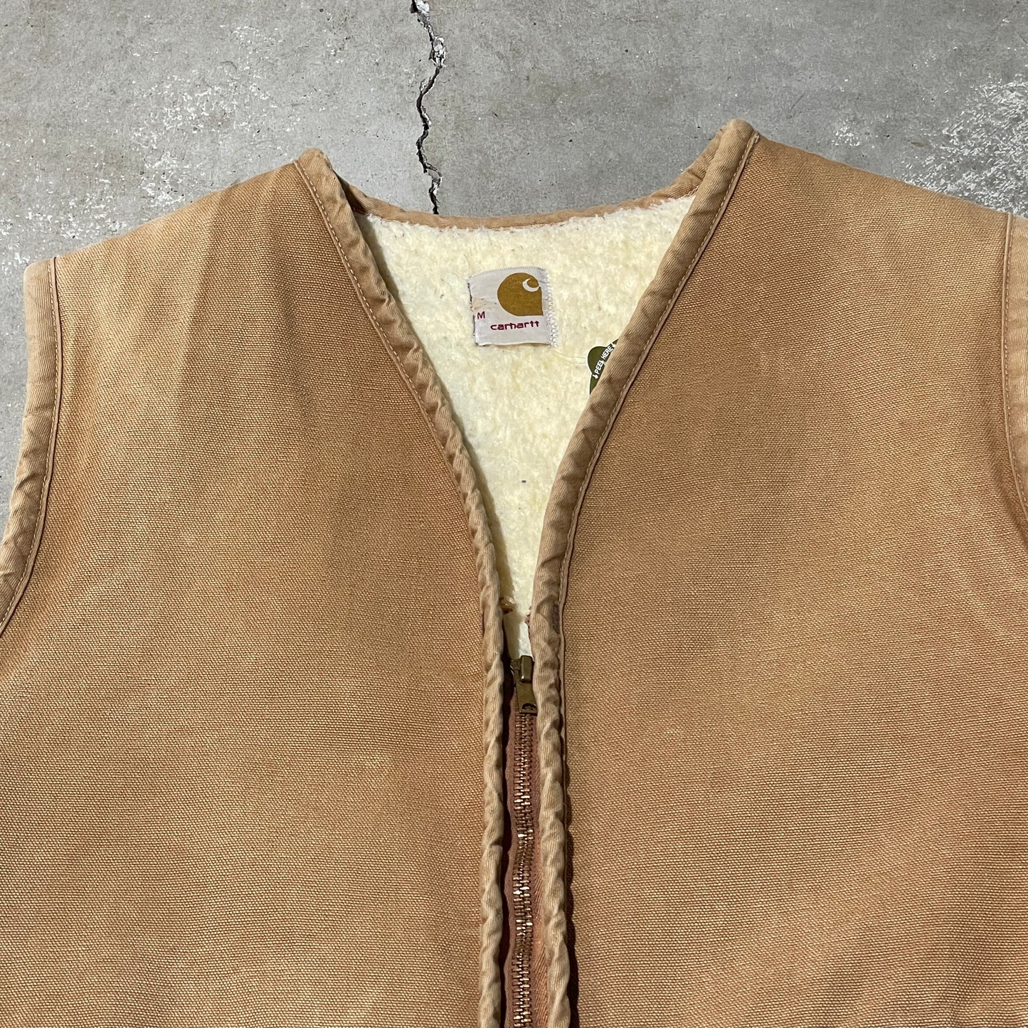 70s Carhartt Sherpa Lined Vest