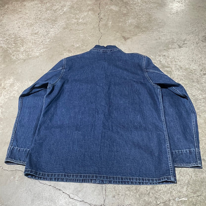 80s Darkwash Denim Chore Coat