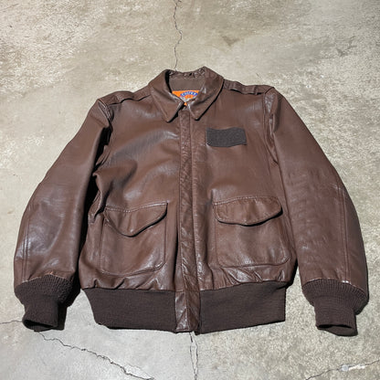 80s Cooper Leather Flight Jacket