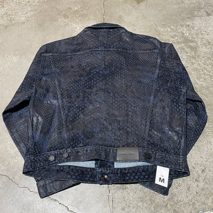 Purple Brand Snakeskin Denim Jacket