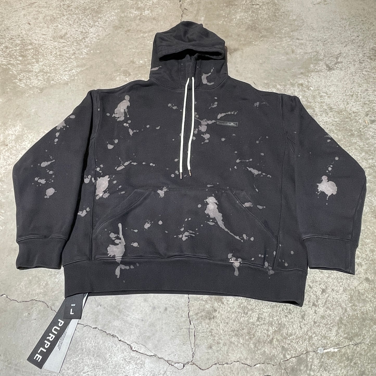 Purple Brand Bleach Dye Hoodie