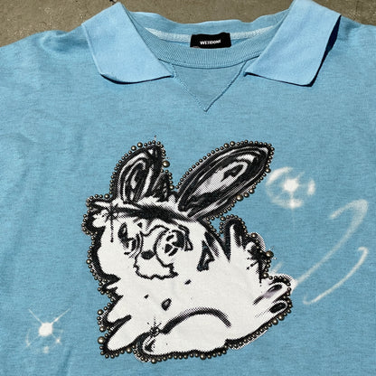 We11done Blue Bunny Crewneck