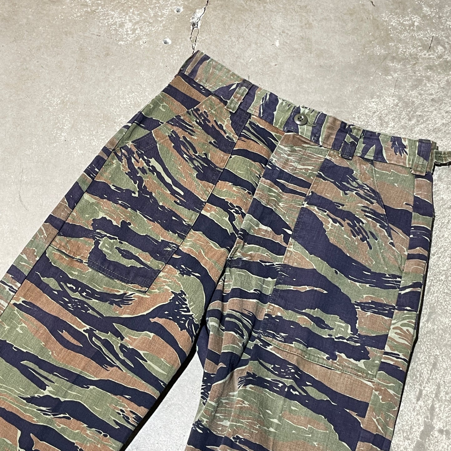 70s Vintage Tiger Camo Cargo Pants