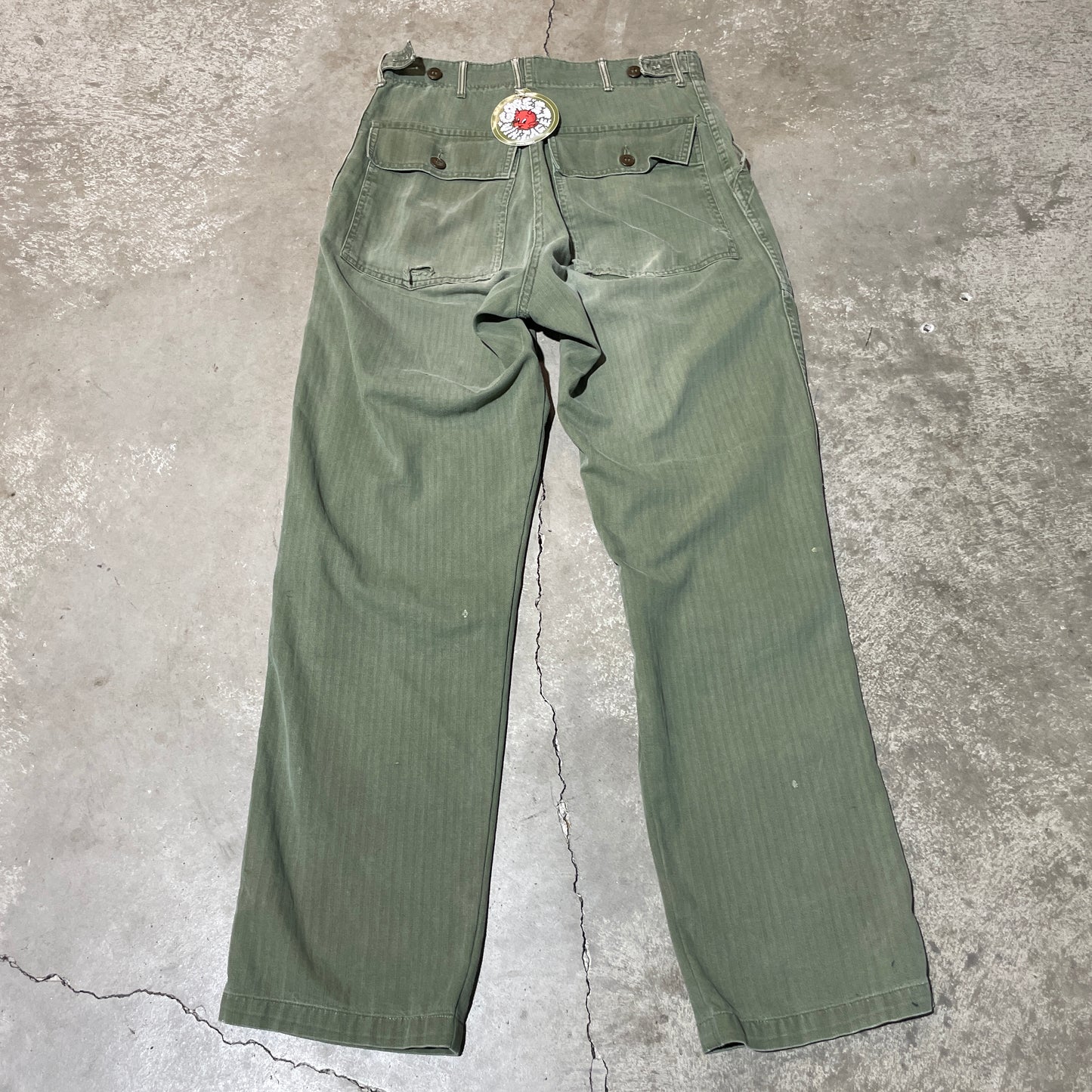 60s Vintage HBT Fatigue Pants