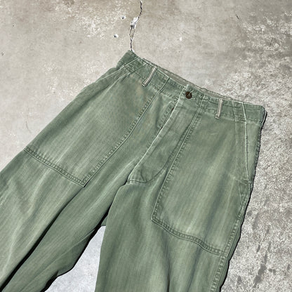 60s Vintage HBT Fatigue Pants