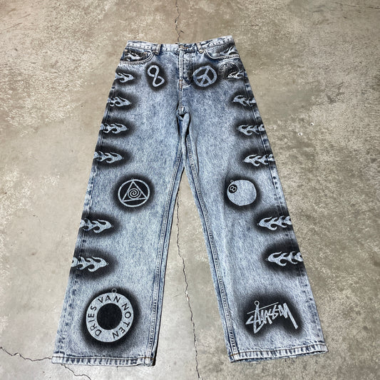 Stussy x Dries Van Noten Stencil Pants