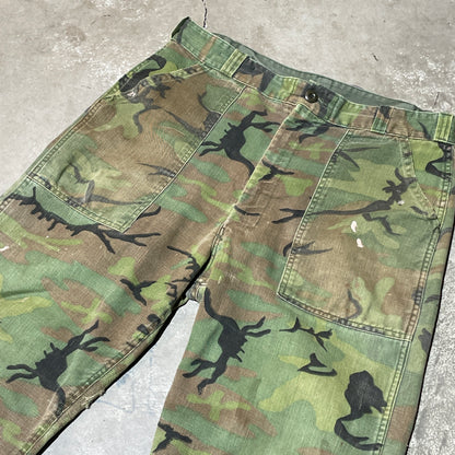 70s Vintage Camo OG107 Repaired Pants