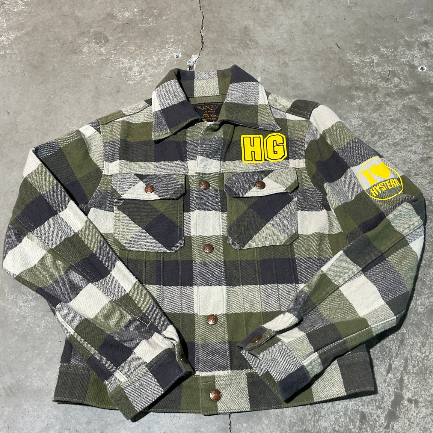 Hysteric Glamour Green Plaid Jacket