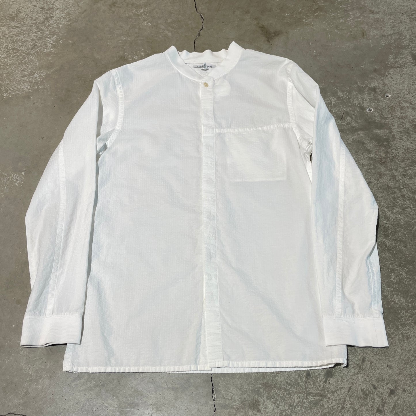 Helmut Lang White Cotton Lightweight Jacket