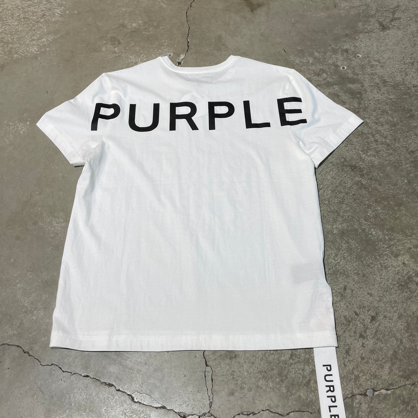 Purple Brand White Tee