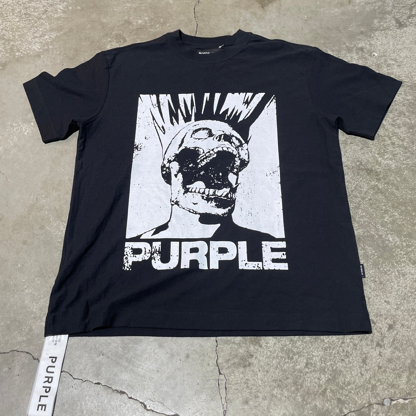 Purple Brand Headache Skull Tee