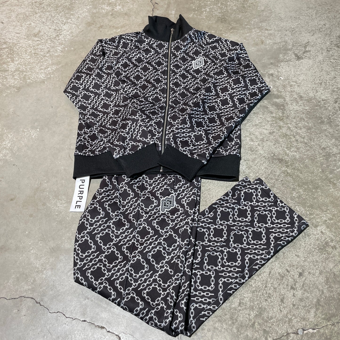 Purple Brand Chainlink Track Suit