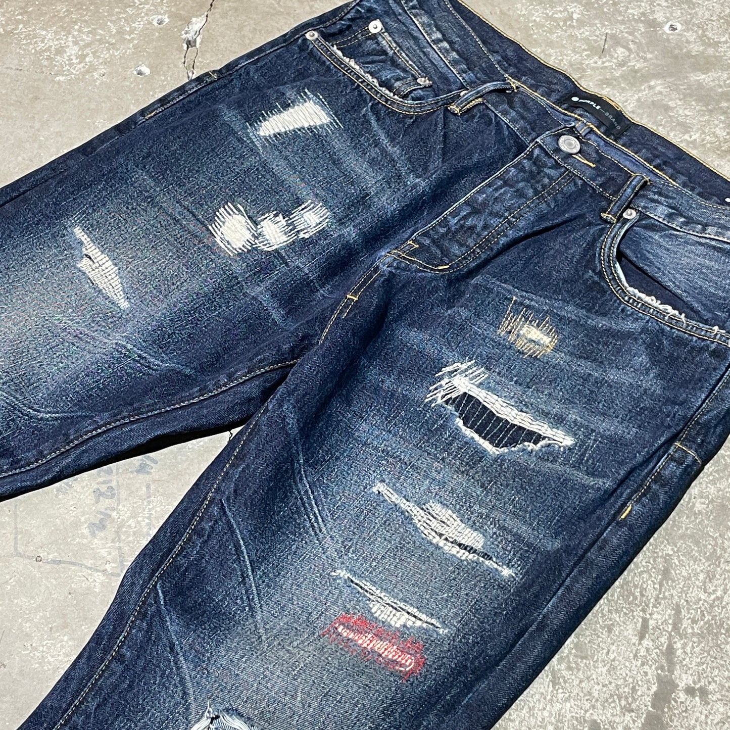 Purple Brand Boro Repaired Denim