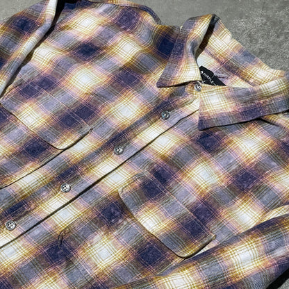 Purple Brand Plaid Button Up