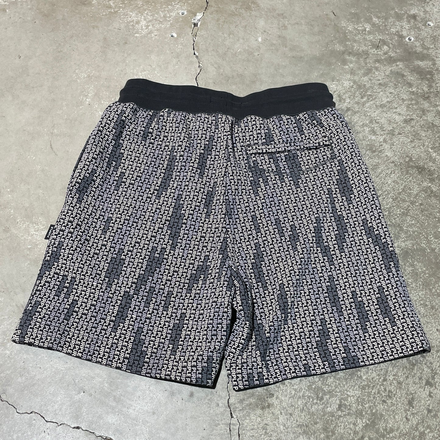 Purple Brand Matrix Style Print Sweatshorts