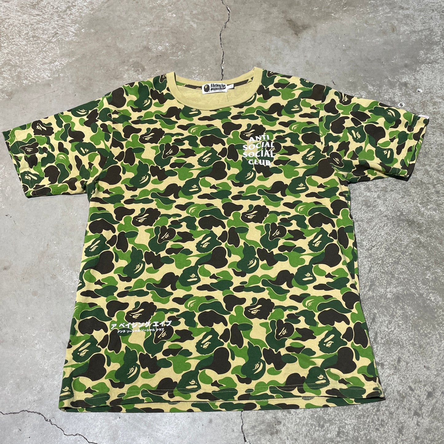 Bape x Anti Social Social Club Camo Tee