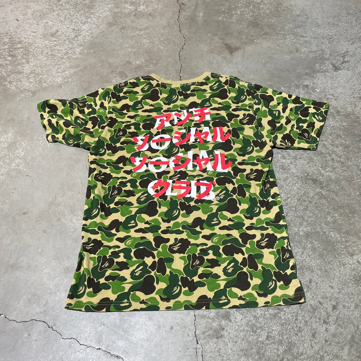 Bape x Anti Social Social Club Camo Tee