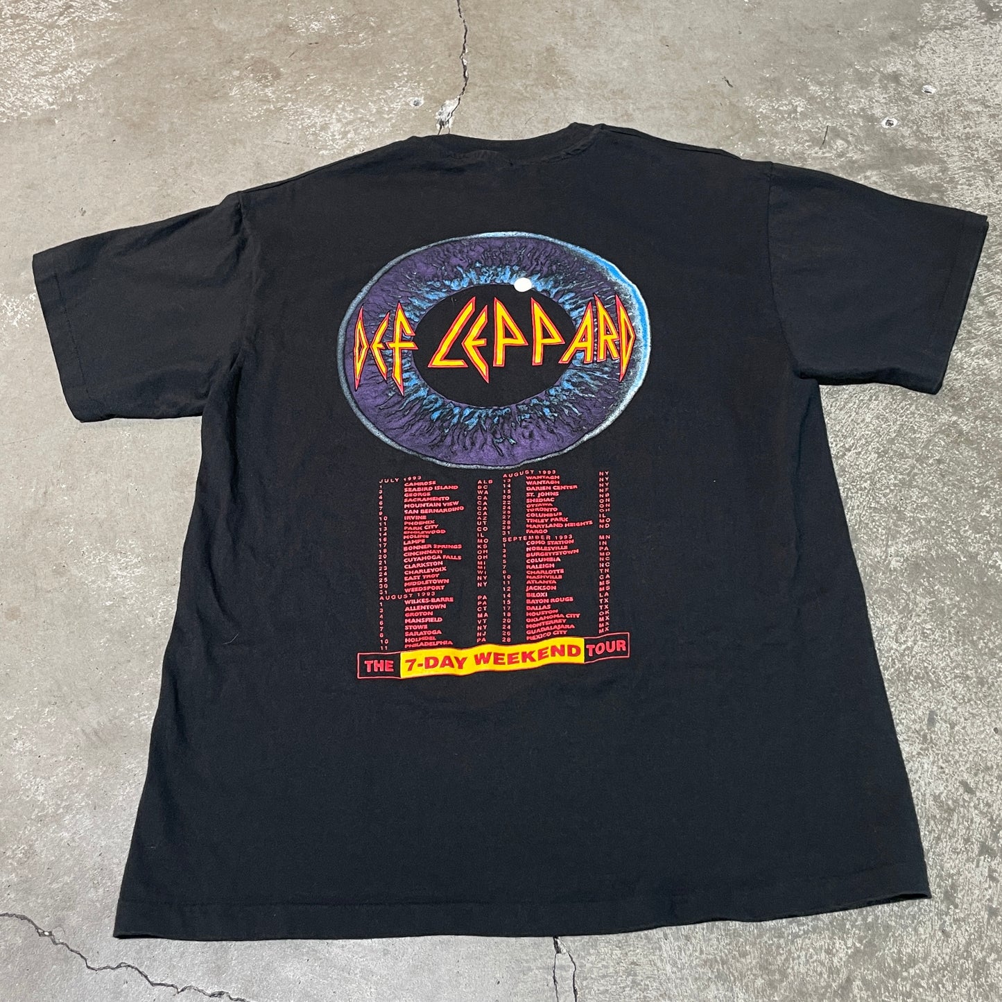 Vintage 1993 Def Leppard Tour Tee