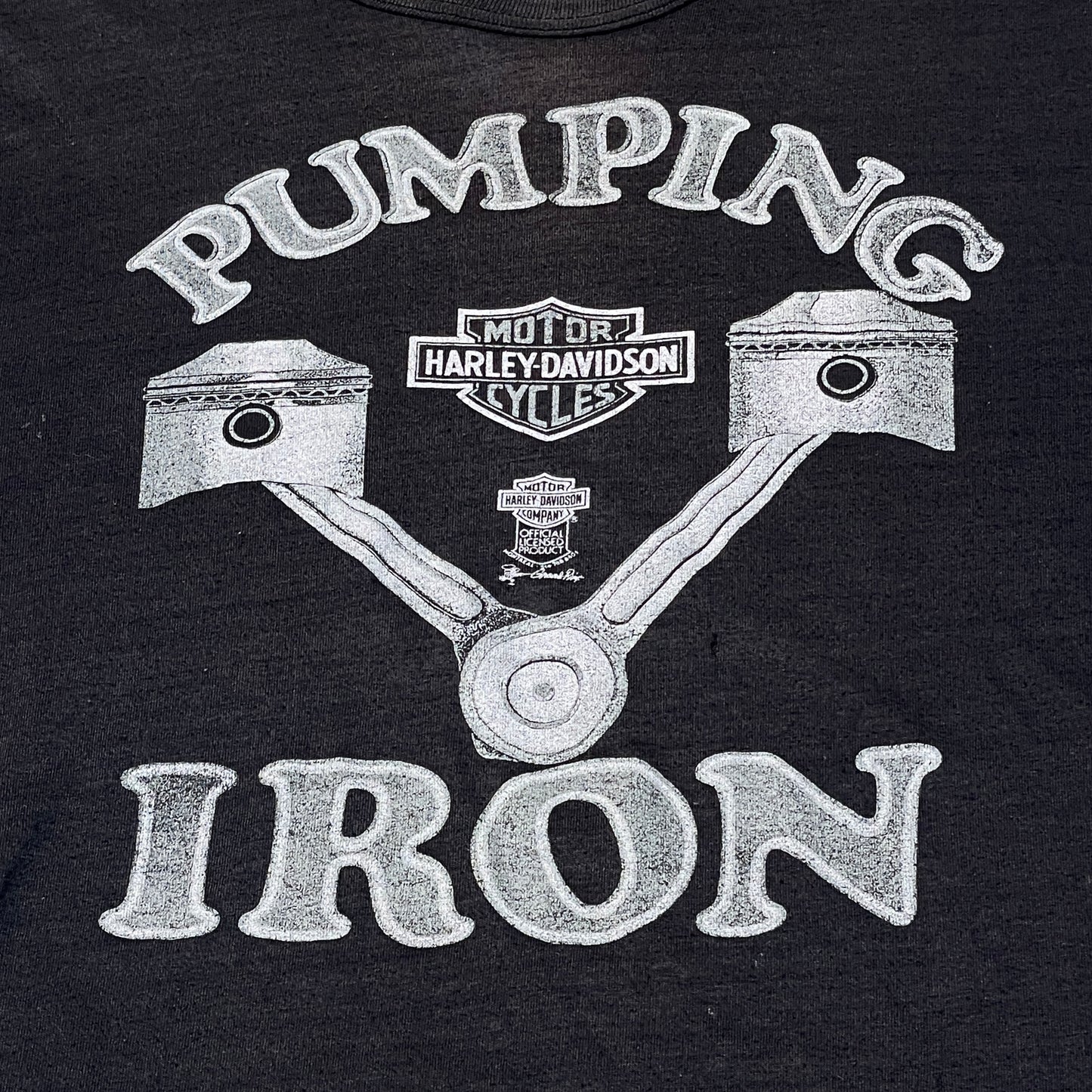 Vintage 80s Harley Pumping Iron Tee