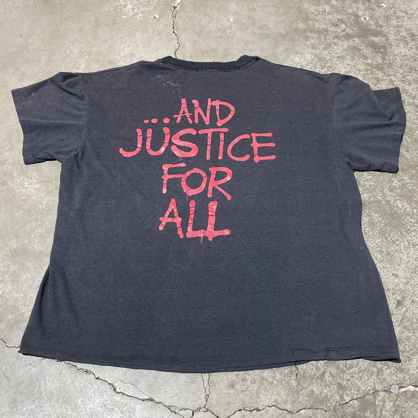 Vintage 1988 Metallica Justice for All Tee