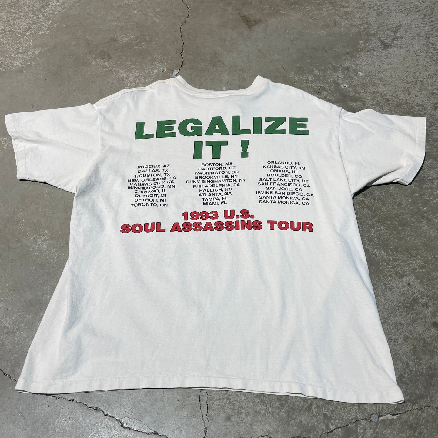 Vintage 1993 Cypress Hill Legalize It Tee