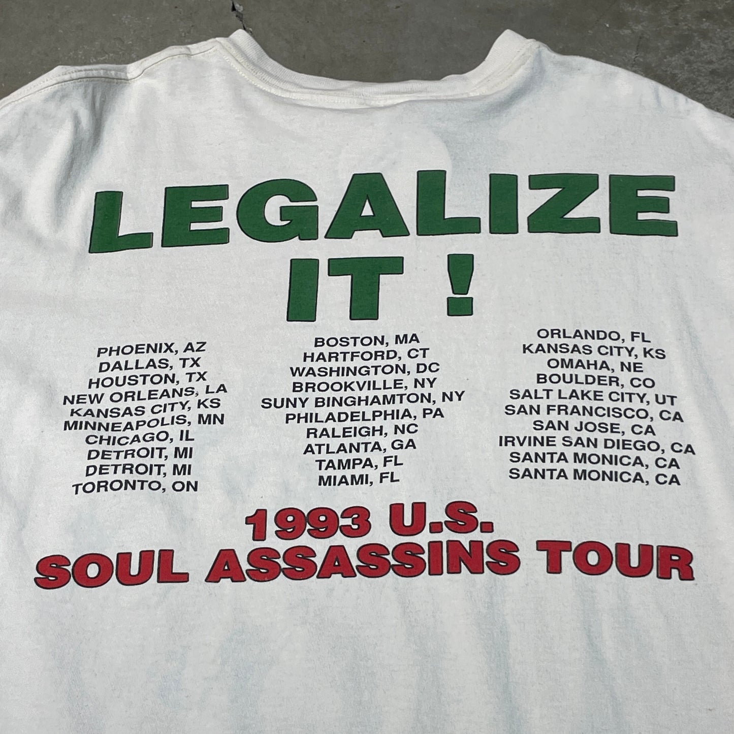 Vintage 1993 Cypress Hill Legalize It Tee