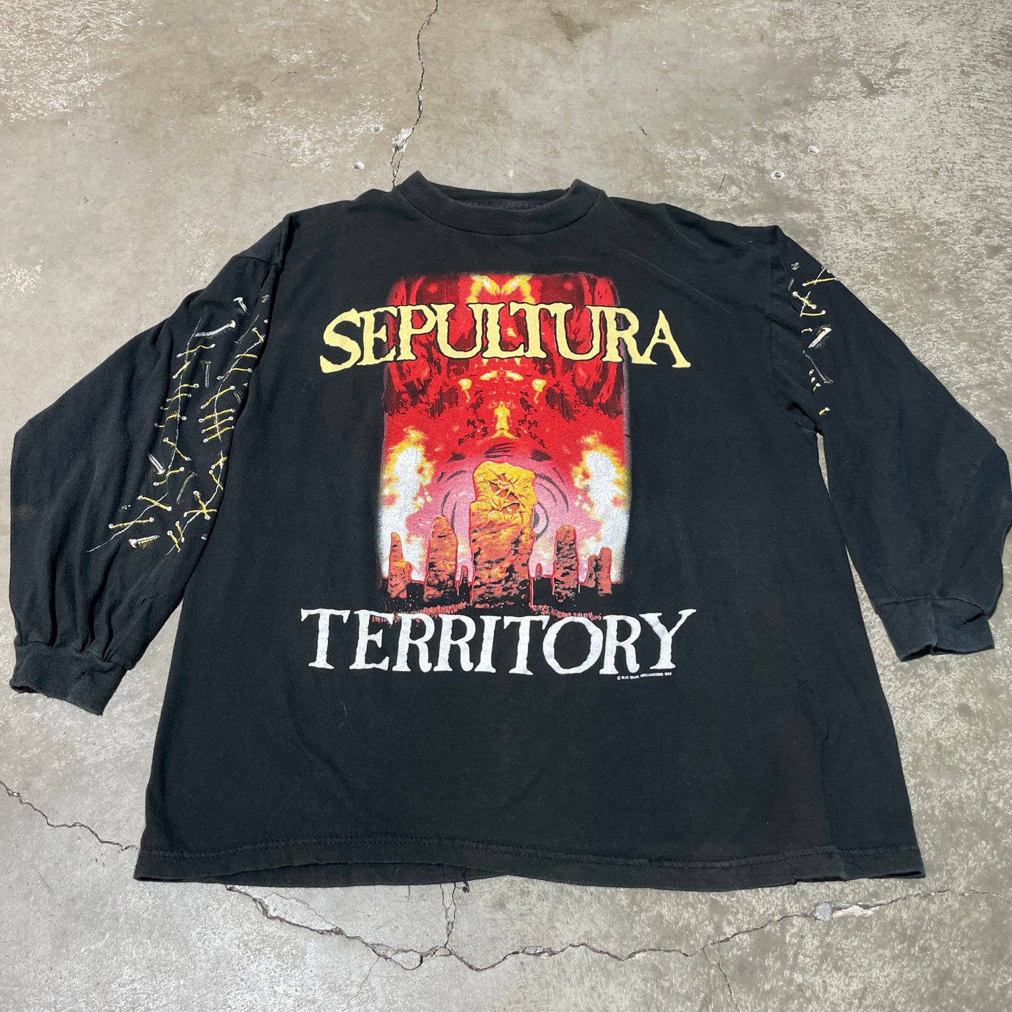 Vintage 1993 Sepultra War for Territory Longsleeve