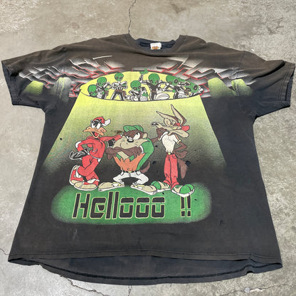 Vintage 90s Looney Tunes Alien Abduction Tee