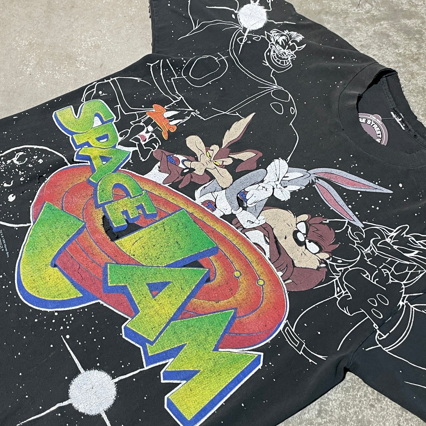 Vintage 1996 Cooked Space Jam All Over Print