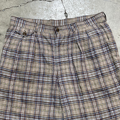 Kenzo Baggy Plaid Pants