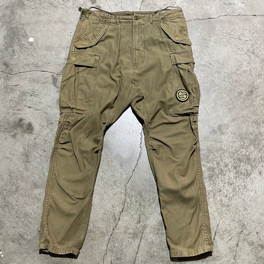 R13 Army Drop Crotch Cargo Pants